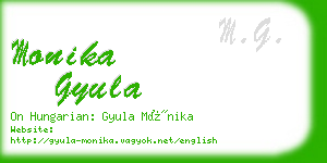 monika gyula business card